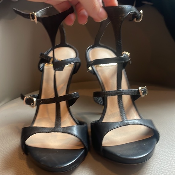 Marciano Black Strappy Open Toe Heel Sandals - Picture 5 of 7